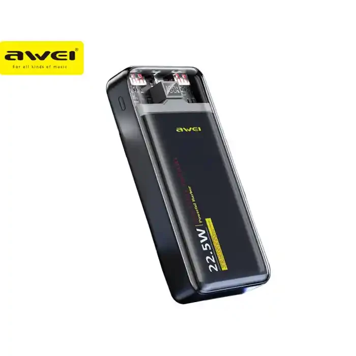 Awei P78K 20000mAh 22.5W Transparent Fast Charge Power Bank