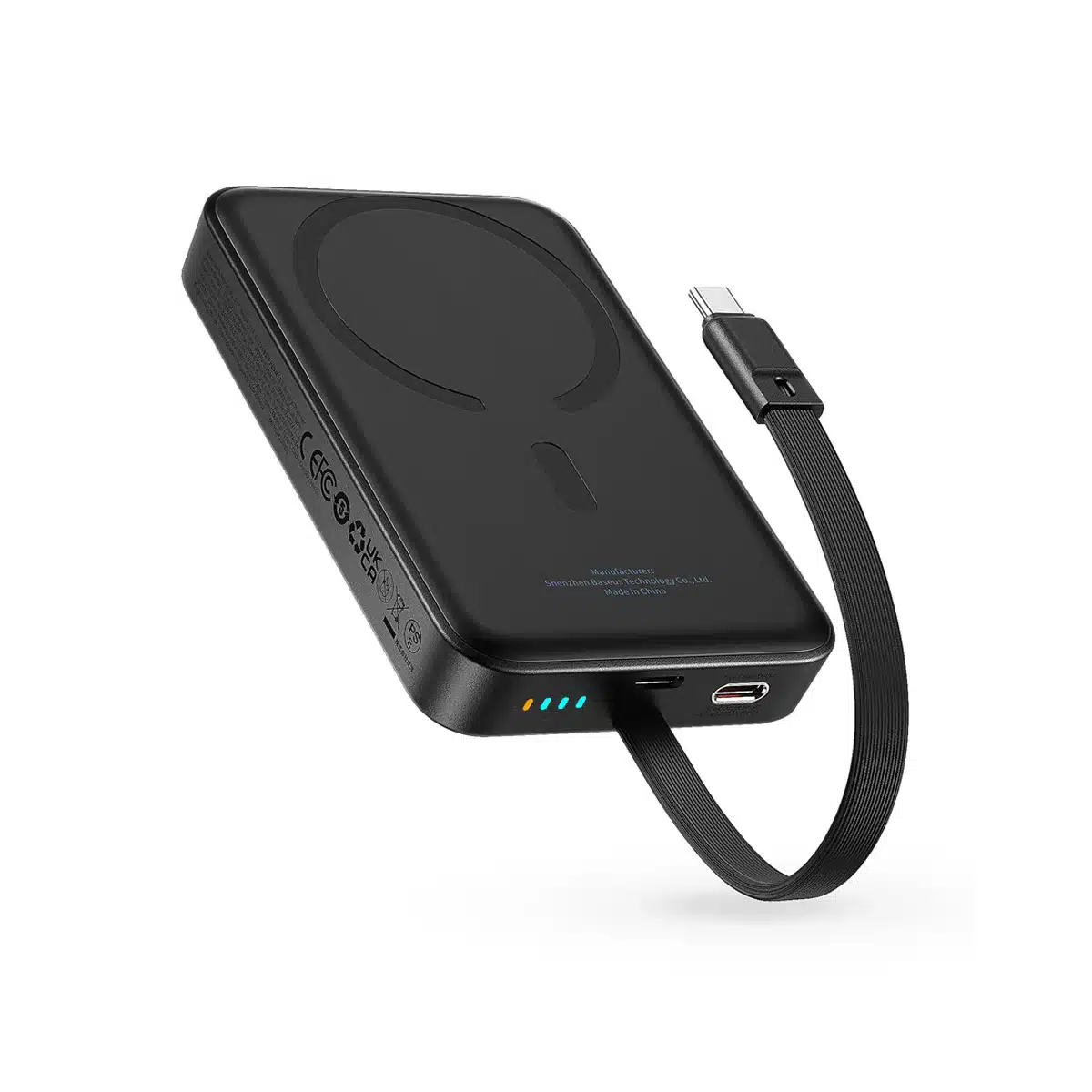 Baseus Magnetic Mini 30W 10000mAh Wireless Power Bank With Built-in USB-C Cable