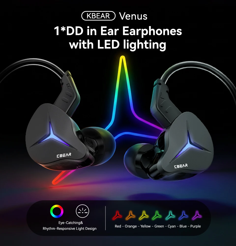 Kbear Venus CG01 RGB Type C Earphone