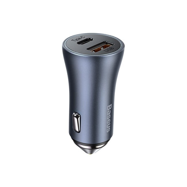 Baseus 40W Car Charger Golden Contactor Pro Dual Quick Charger USB and Type C