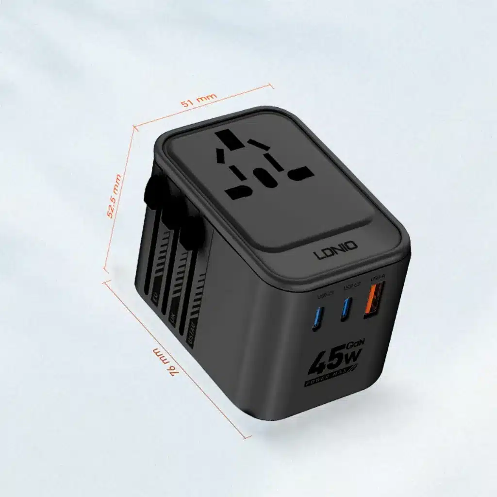 LDNIO Z8 45W GaN Travel Adapter