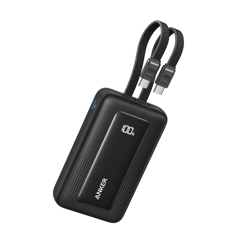 Anker Zolo 10000mAh 35W Power Bank With Built-in Dual Type-C Cable