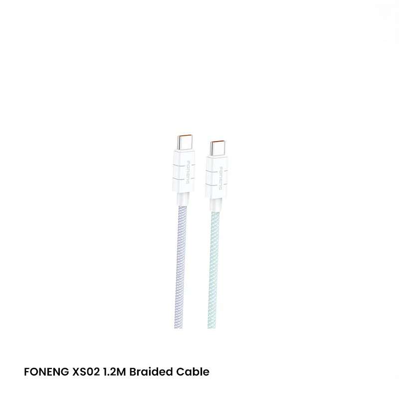 FONENG (XS02) 1.2M Braided Cable 60w & PD 27W Fast Charging Cable