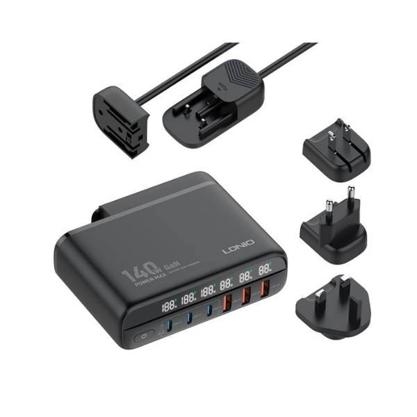 LDNIO A6140C 140W Fast Charging 6 USB Ports LED Display