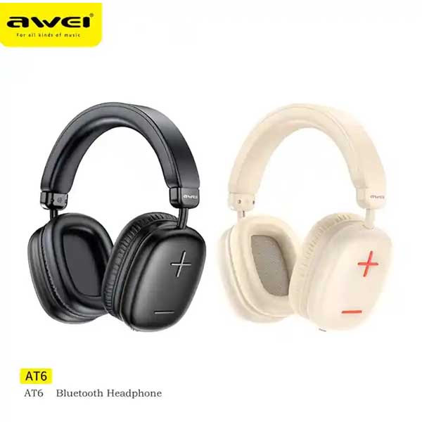 Awei AT6 Wireless Bluetooth Headphones
