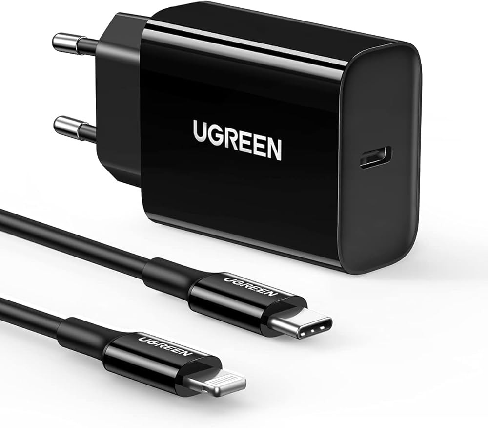 Ugreen 20W charger with TC to lightning cable ( MFI Certified ) Ugreen 20W charger with TC to lightning cable ( MFI Certified )