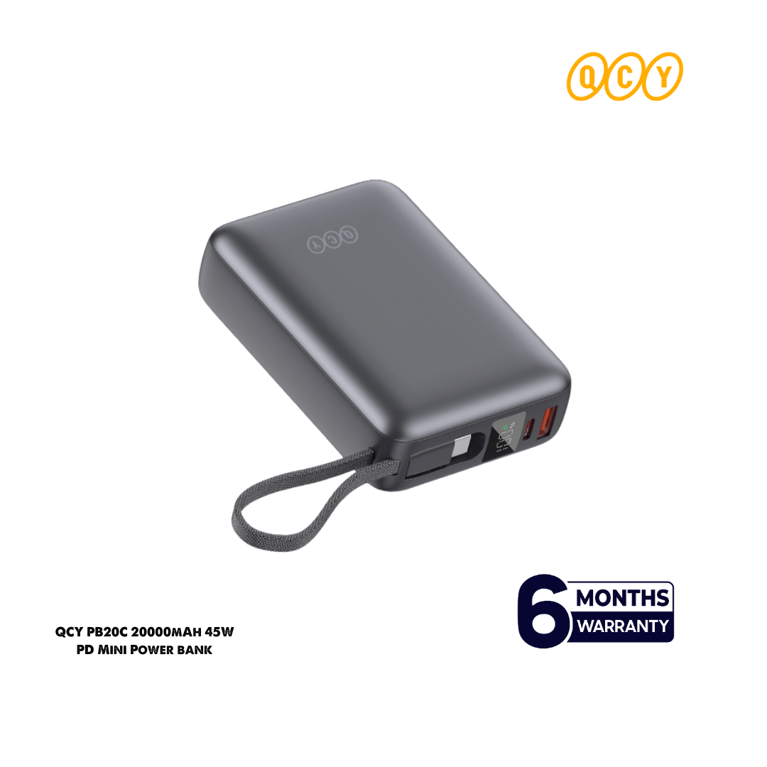 Qcy PB20A 45w PD 20000mah Fast Charging Power Bank
