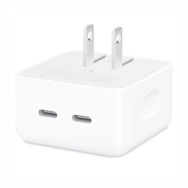 Apple 35W Dual USB-C Power Adapter (2 Pin)