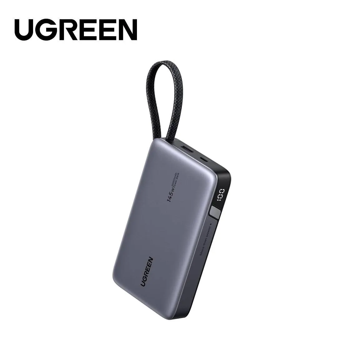 UGREEN PB551 Nexode 145W 20000mAh Power Bank with Built-in Cable