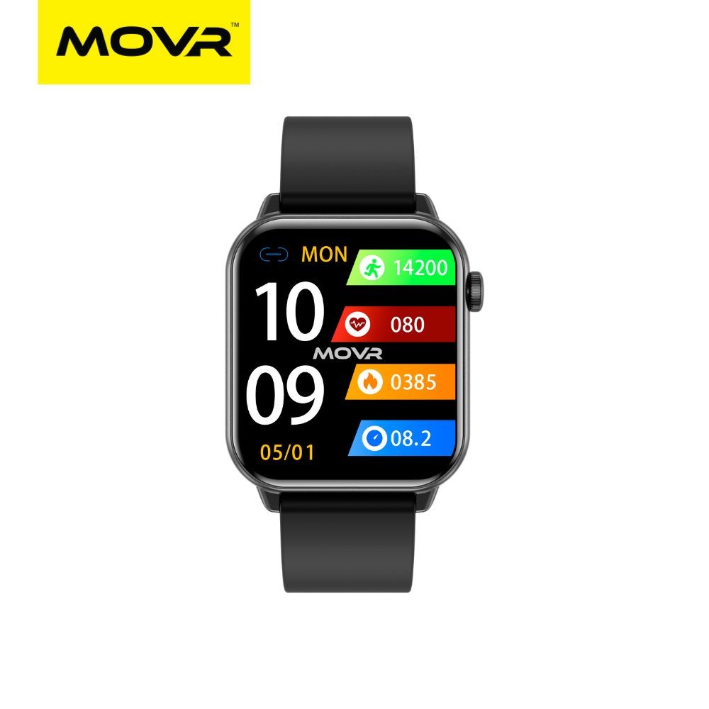 MOVR Classic Black, 1.85 inches AMOLED Display