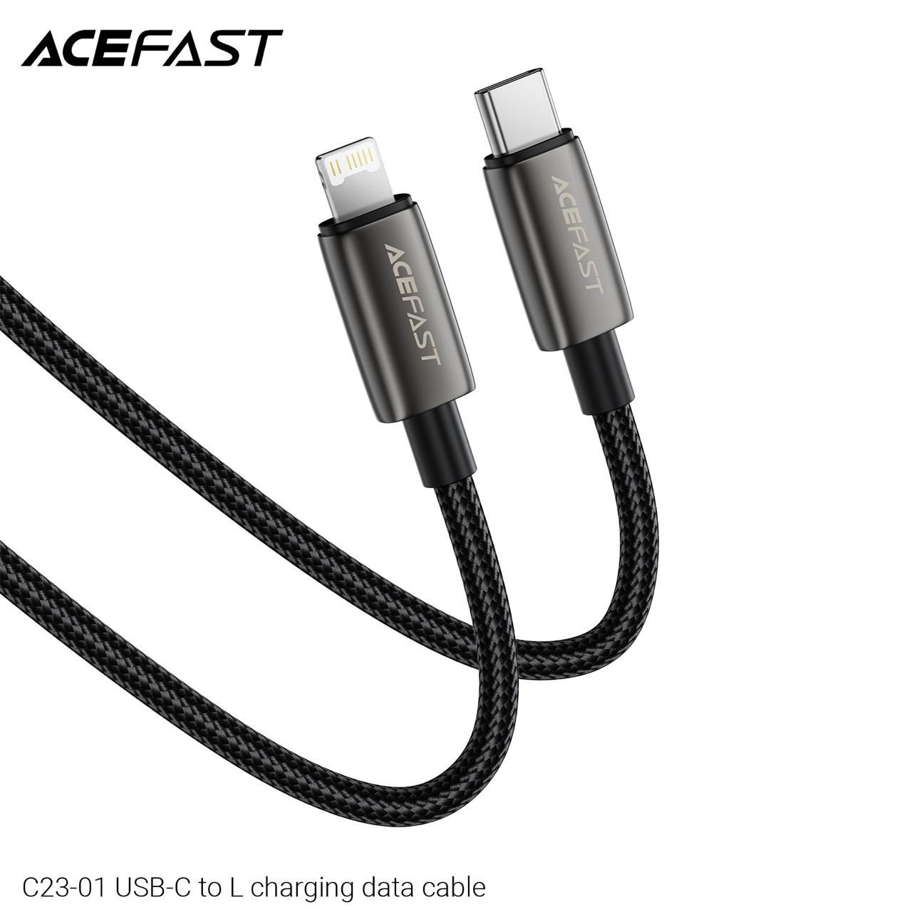 Acefast C23-01 30W USB-C to Lightning Fast Charging & Data Cable 1.2M
