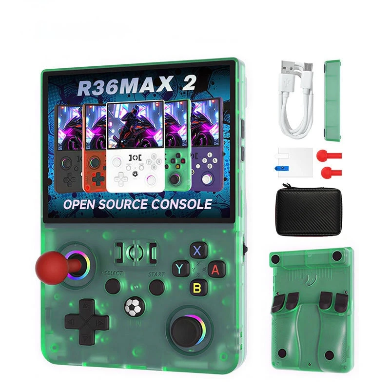 R36 Max 2 Handheld Retro Game Console with Wi-Fi