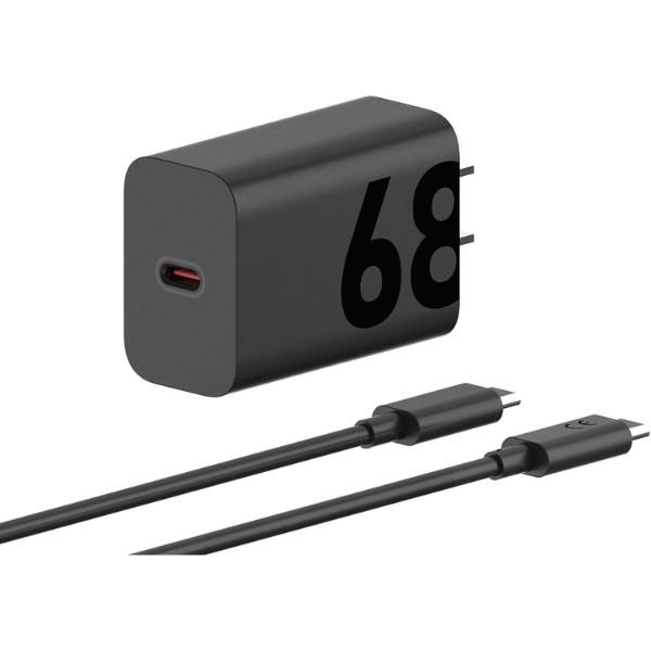 Motorola Turbo Power 68W USB-C GaN Wall Charger with 6.5A Cable