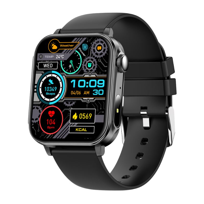 Colmi P80 Type-C Charger Amoled Display Single Silicon Strap Smartwatch