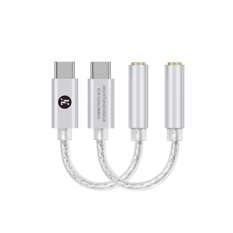 JCALLY JM12 Type C to 3.5mm HiFi DAC Chip Audio Adapter