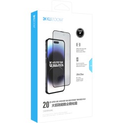 Kuzoom 26° Privacy Dustproof Full Screen Protector Privacy for iPhone 15 Pro Max - Glass & Cover | Gadget Monkey BD