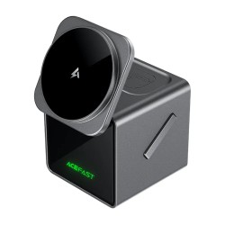 ACEFAST E34 3-in-1 Desktop Wireless Charging Holder - Speakers | Gadget Monkey BD