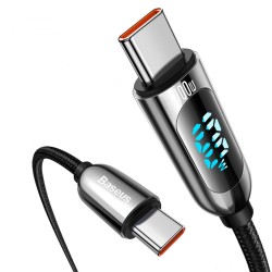 Baseus Display Fast Charging Data Cable Type-C to Type-C 100W - Power & Accessories | Gadget Monkey BD