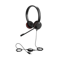 Jabra Evolve 20 SE Duo MS USB Headset - Wired Earphone | Gadget Monkey BD
