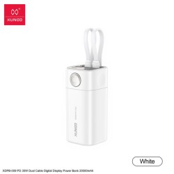 XUNDD XDPB-W009 PD35W 20000mAh Dual Cable Power Bank - Powerbank | Gadget Monkey BD