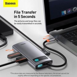 Baseus Metal Gleam Series 4-in-1 Multifunctional Type-C HUB Docking Station - Peripherals | Gadget Monkey BD