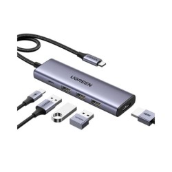 UGREEN CM511 USB-C Multifunction 5-in-1 Docking Station HUB (15596) - Hubs & Docks | Gadget Monkey BD