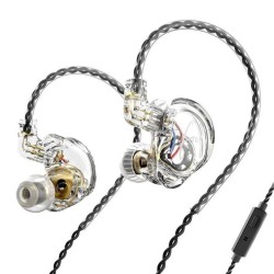 TRN CS4 10MM Dual Magnetic Circuit Dynamic Drive In Ear Earphones - Wired Earphone | Gadget Monkey BD