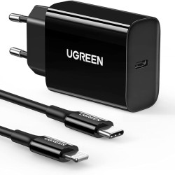Ugreen 20W charger with TC to lightning cable ( MFI Certified ) - Type-C to Lightning | Gadget Monkey BD