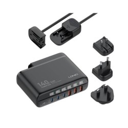 LDNIO A6140C 140W Fast Charging 6 USB Ports LED Display - Power Adapter | Gadget Monkey BD