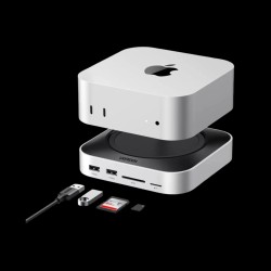 UGREEN Mac mini M4/ M4 Pro Dock & Stand with NVMe SSD Enclosure 3 USB A 10Gbps USB C Data Port SD Card Reader - Hubs & Docks | Gadget Monkey BD