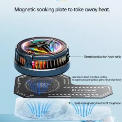 Plextone EX2 RGB Magnetic Radiator Phone Cooler - Gaming Accessories | Gadget Monkey BD