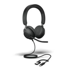 Jabra Evolve2 40 SE Stereo MS USB & Type-C Headset - Wired Earphone | Gadget Monkey BD