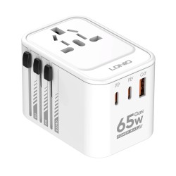 Ldnio Z6 GaN Travel Adapter 65W - Power & Accessories | Gadget Monkey BD