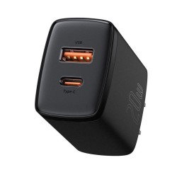 Baseus 20W Compact Super Quick Charger Dual Port U+C 20W - Power & Accessories | Gadget Monkey BD