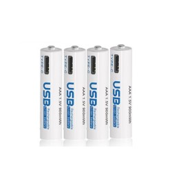 AiVR USB-C Rechargeable Batteries 4pc AAA 950 mWh - Rechargeable Batteries | Gadget Monkey BD