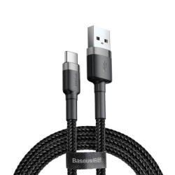 Baseus Cafule USB Data Cable For Type-C 3A 1M - Power & Accessories | Gadget Monkey BD