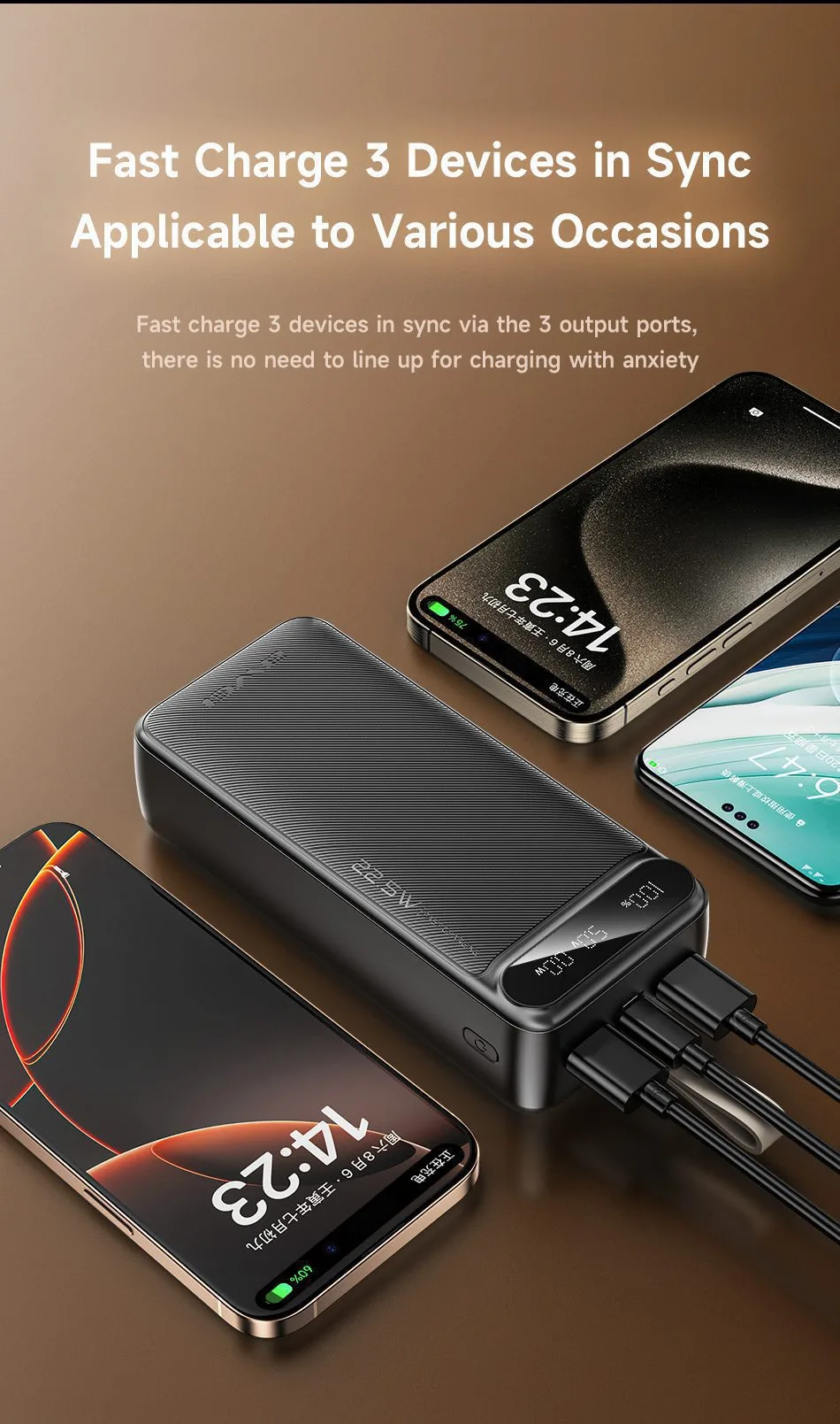 Awei PA-12 30000mAh Fast Charging Power Bank 3