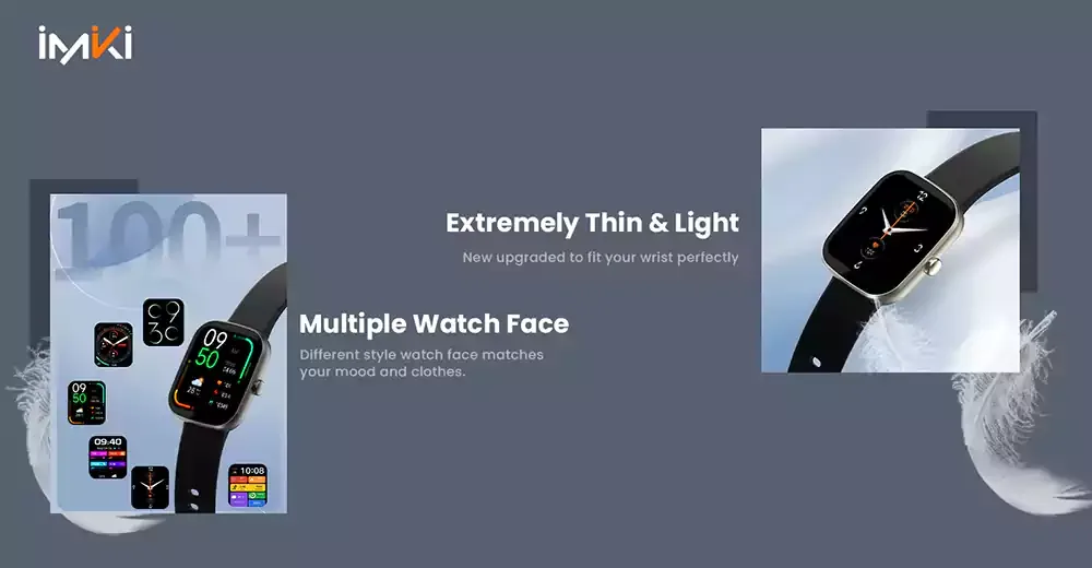 IMIKI Frame 2 Lite BT calling Smart Watch