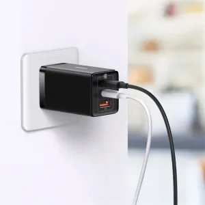 Baseus 65W USB QC.3+ DUAL PD ADAPTER WITH 100W cable