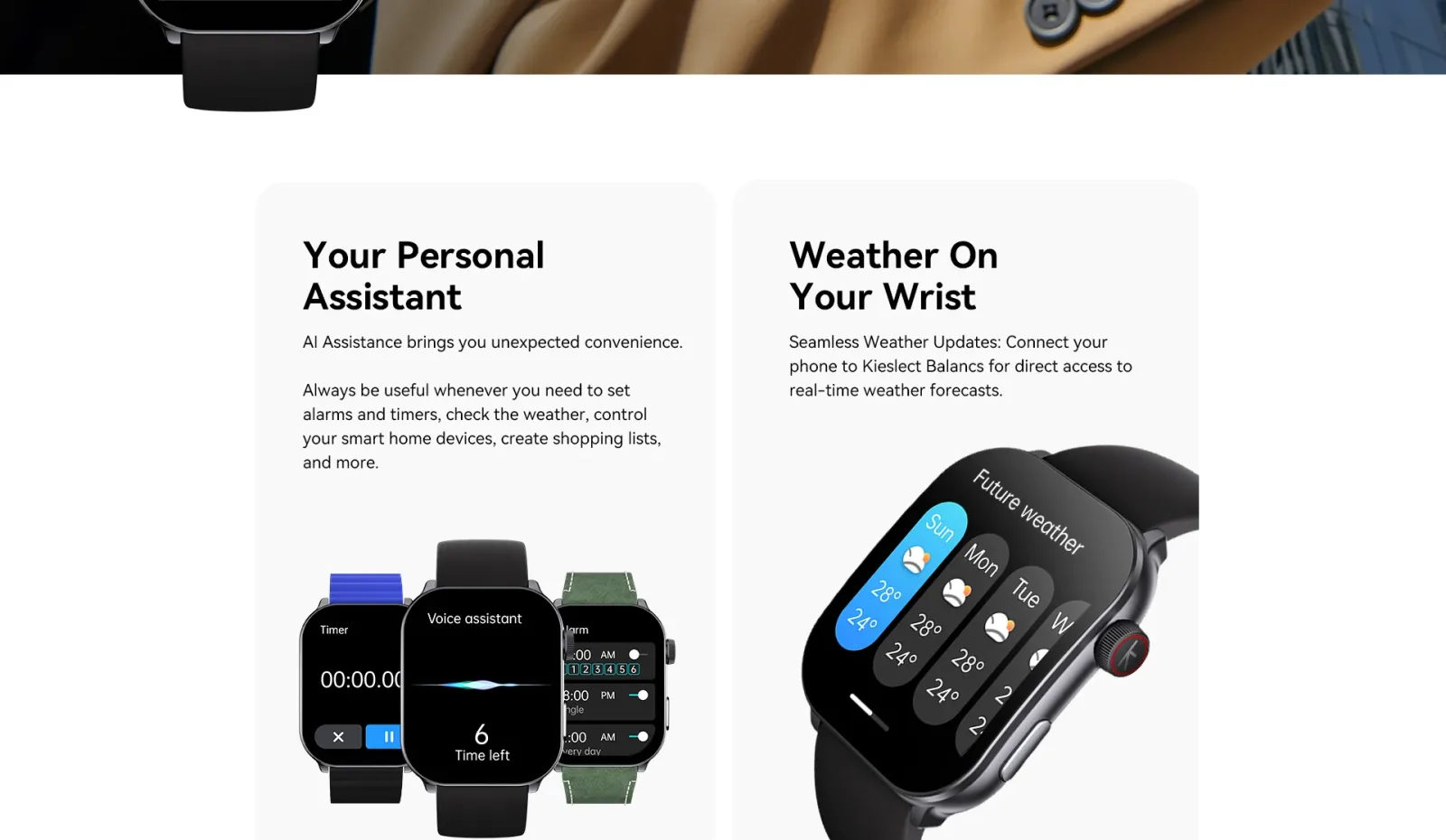 Kieslect Balance D1 Smart Watch – Smart Lifestyle, Balanced Performance