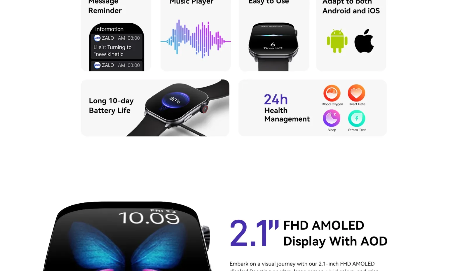 Kieslect Balance D1 Smart Watch – Smart Lifestyle, Balanced Performance