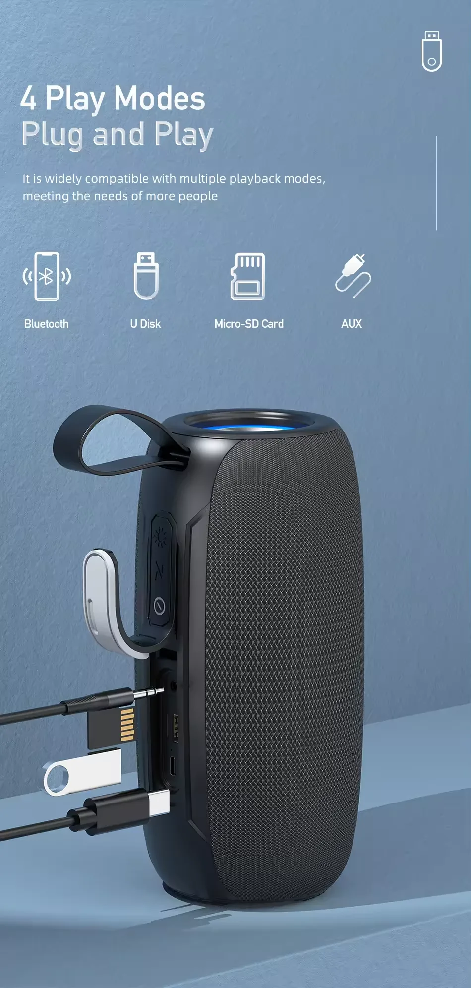 Awei Y370 Bluetooth Wireless Speaker IPX6 -11