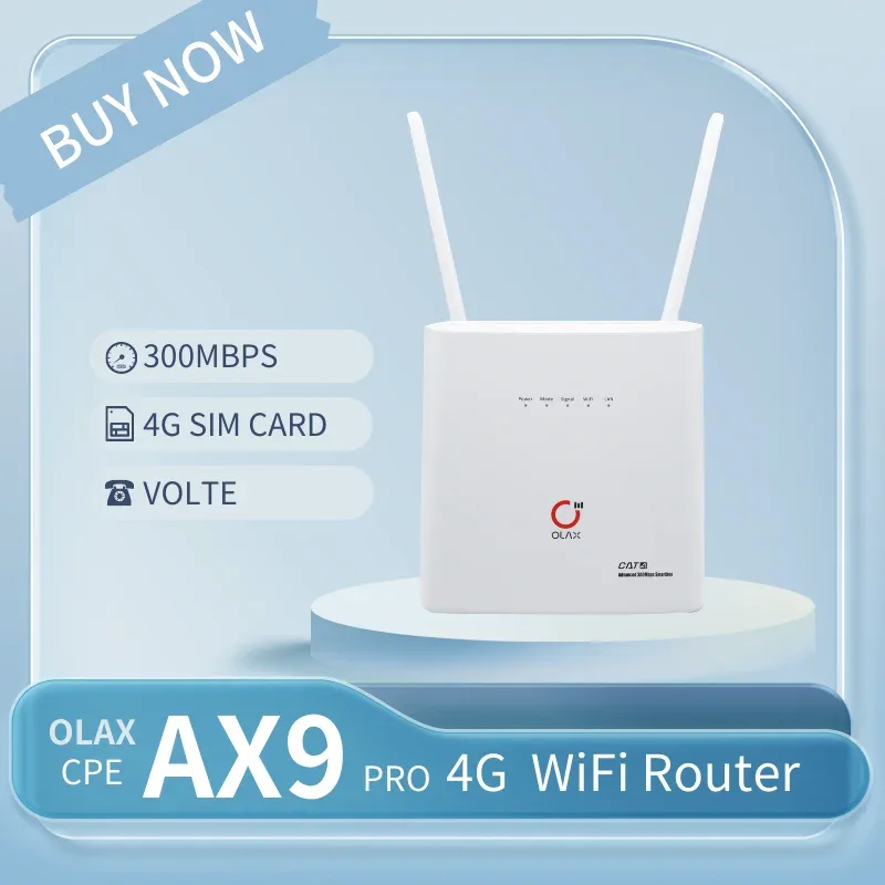 OLAX AX9 Pro B 300mbps 4g Router 4000mah battery WiFi Router 4