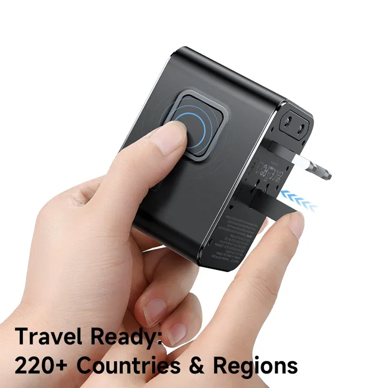 MCDODO CP-3270 MDD G5 Series 45W 3 USB-C + 2 USB-A Universal Travel Power Adapter Charger with USB-C to USB-C Cable