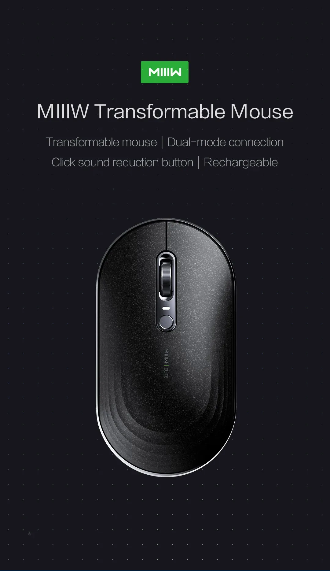 Xiaomi MIIIW M18 Transformable Elite Mouse 2.4Ghz Wireless / Bluetooth 1