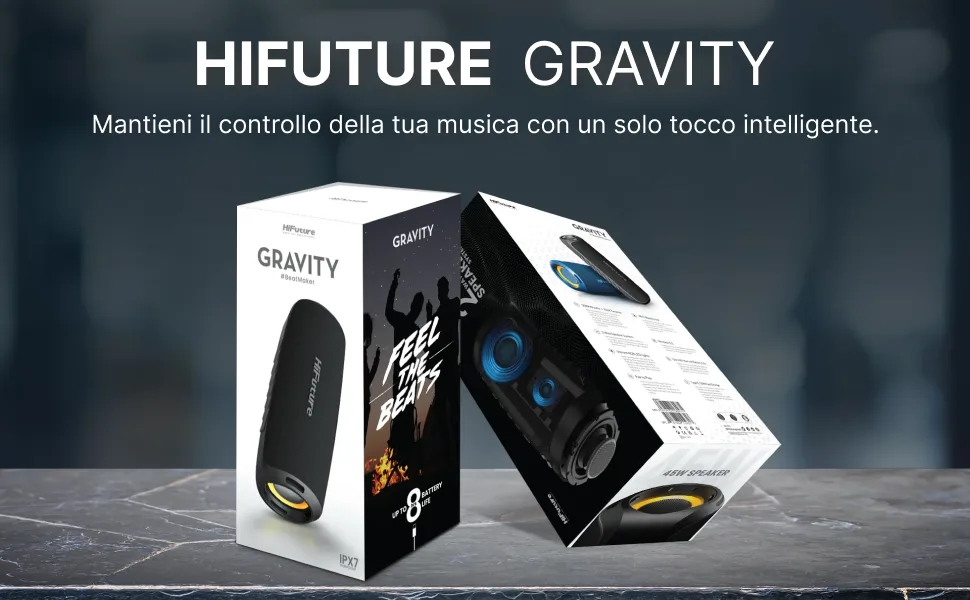 Keep control of your music with a single smart touch.