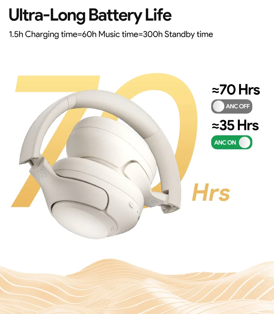 QCY H3 Hybrid ANC Wireless Headphones 11