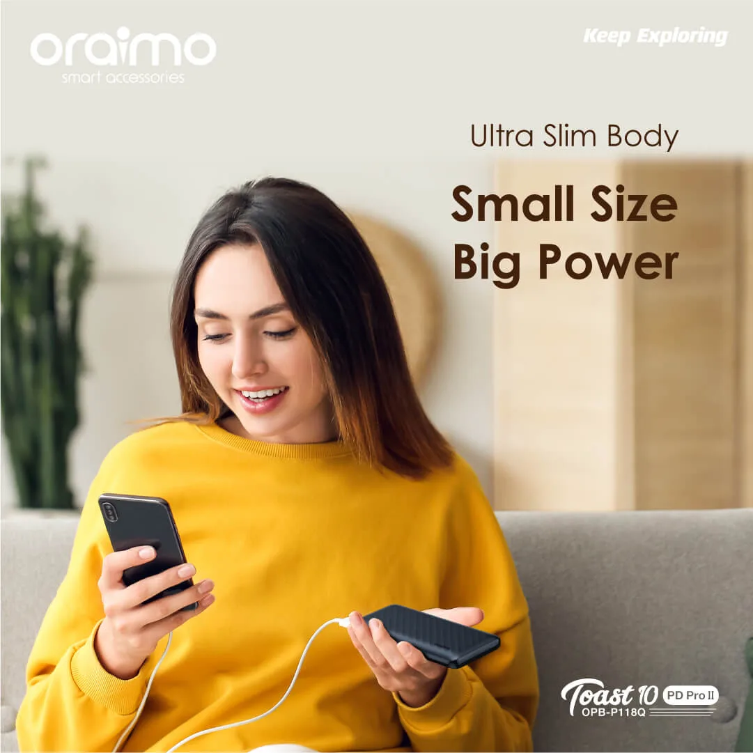 Oraimo OPB-P118D Toast 10 Flash 10000mAh Power Bank