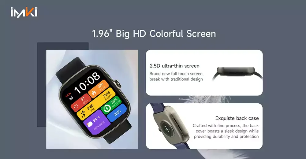 IMIKI Frame 2 Lite BT calling Smart Watch