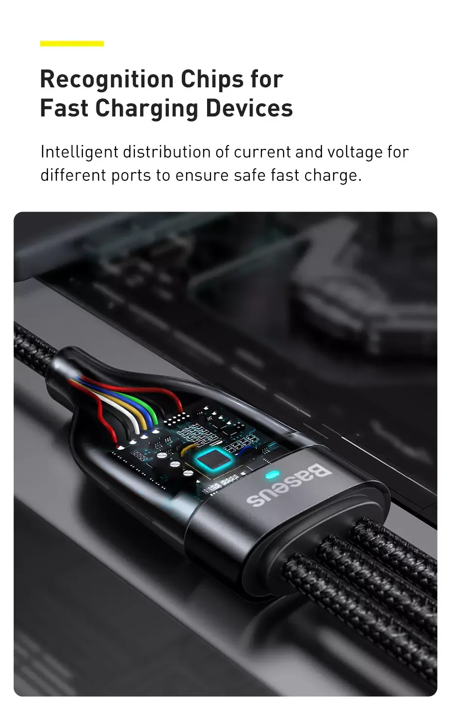 Baseus Flash Series Two-for-three Fast Charging 100W Data Cable 1.2m (CA2T3-07) – Red